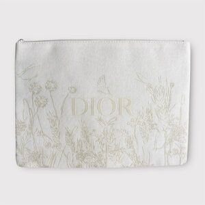 DIOR Beauty Cream Floral Cosmetics Pouch